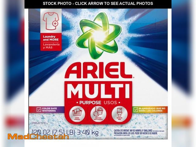 Lot 74-12525524 - Ariel Multiuse Laundry Detergent Powder, Original, 95 Loads, 120 oz - UNUSED