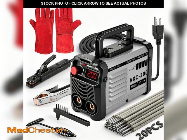 Lot 74-14209708 - Hpoouo 200Amp 20PCS Rods Stick Welder, Super MINI Portable Welding Machine, IGBT Inverter Welder Mac...