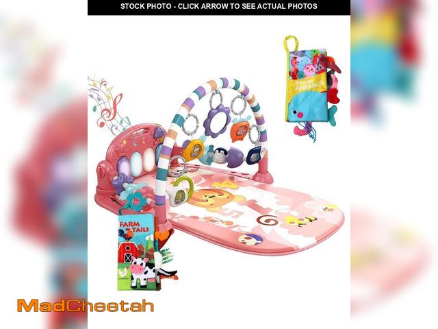 Lot 74-12305423 - dearlomum Baby Play Mat Baby Gym,Funny Play Piano Tummy Time Baby Activity Mat with 5 Infant Sensory...
