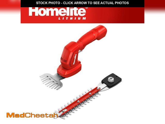 Lot 74-13667749 - Homelite 12V Lithium Cordless Battery Grass Shear and Shrubber Trimmer with Internal 2.5 Ah Battery ...