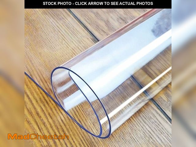 Lot 74-14613024 - LovePads Clear Table Cover Protector 44 x 96 Inch, 2mm Thick Plastic Mat - USED