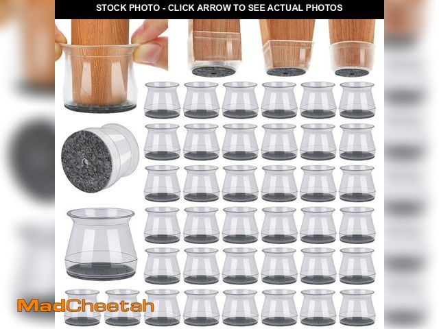 Lot 74-14145627 - BUMACO 40Pcs Chair Leg Floor Protectors Chair Leg Protectors for Hardwood Floors Silicone Pads Cover...