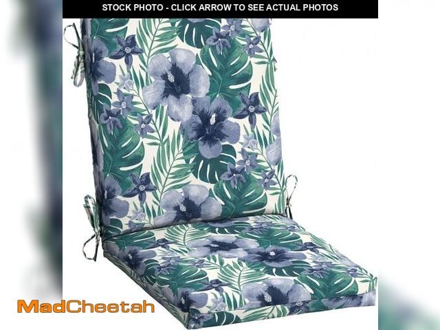 Lot 74-12367256 - (SET OF 2) Arden Outdoor Dining Chair Cushion, 20 in x 20 in, Weather-Proof, Rain-Proof, Fade Resist...