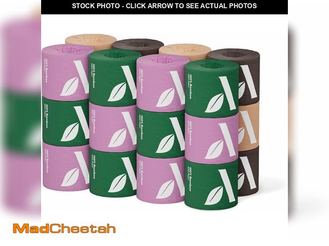 Lot 74-14348508 - Aware Bamboo 3-Ply Toilet Paper, Unscented, 24 Rolls, FSC Certified, 350 Sheets, 8400 Count, Pack of...