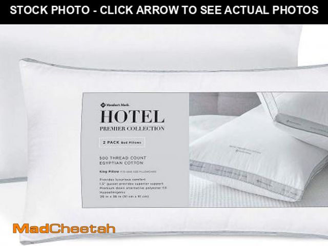Lot 74-12426401 - (ONE HAS RIP) Hotel Premier Collection King Pillow (2-pk.) - UNUSED