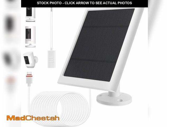 Lot 74-12453340 - Fehuatenda 1 Pack - Solar Panel for Ring Camera, Compatible with Ring Spotlight Cam Plus/Pro(Battery...