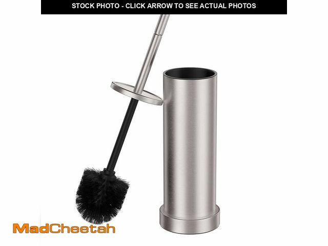 Lot 74-14378819 - Brushed Nickel Toilet Brush and Holder Set, 304 Stainless Steel Toilet Brush for Bathroom, Heavy Dut...