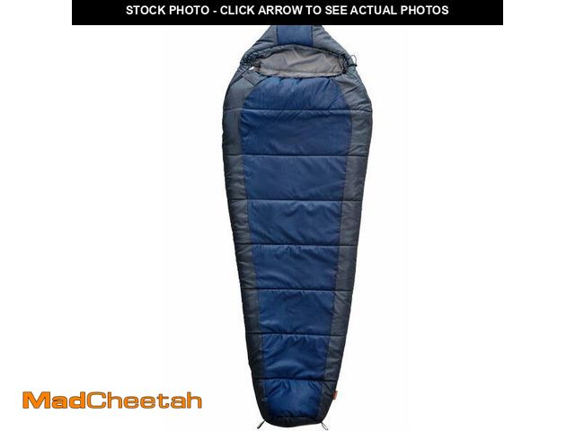 Lot 74-12858084 - Ozark Trail 30-Degree Cold Weather Mummy Sleeping Bag, Blue, 85"x33" - USED