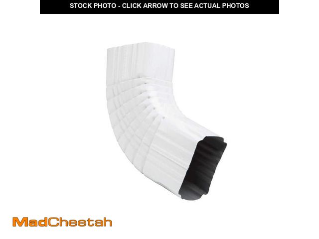 Lot 74-14080272 - AMERIMAX HOME PRODUCTS 47265 3 x 4-Inch Aluminum B Elbow, White pack of 10 - UNUSED
