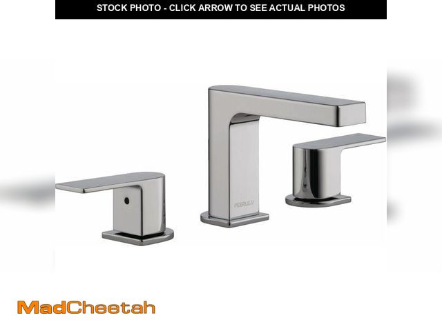 Lot 74-12715880 - Peerless Xander Widespread Bathroom Faucet Chrome, Bathroom Faucet 3 Hole, Bathroom Sink Faucet, Dra...