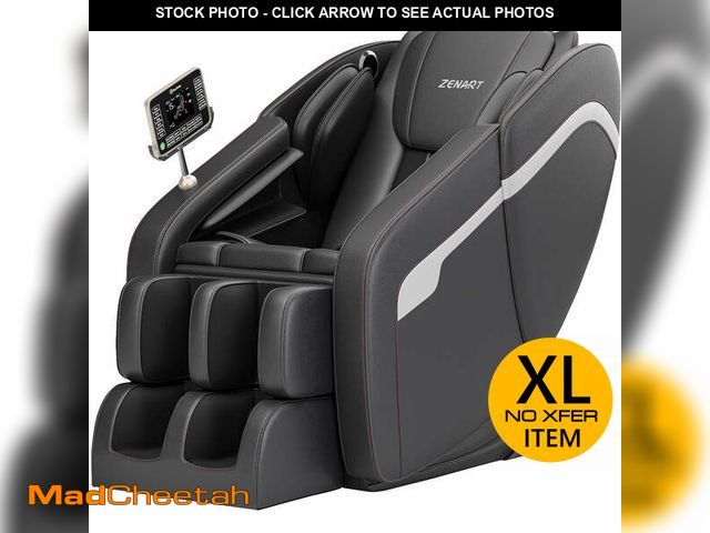 Lot 74-12548964 - ZENART Massage Chair, Full Body Zero Gravity Massage Chair Recliner with Foot Massager, Black - UNUS...
