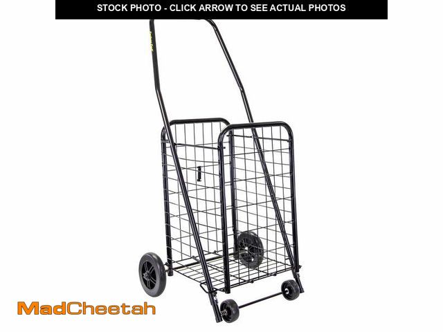 Lot 74-14607882 - dbest products Cruiser Cart Sport Shopping Grocery Rolling Folding Laundry Basket on Wheels Foldable...