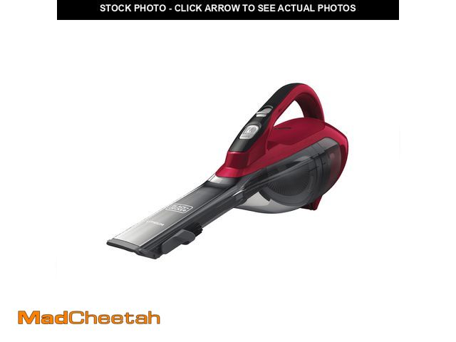 Lot 74-12796753 - Black &amp; Decker Cordless Hand Vacuum Cleaner With 2.0 Ampere Hour Lithium-Ion Battery In Chili Re...