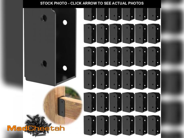 Lot 74-11979522 - IRENPORU 36PCS 2Ã¢â¬Âx 4Ã¢â¬Â Stainless Steel Deck Railing Brackets Connectors, 2x4 Brackets for...