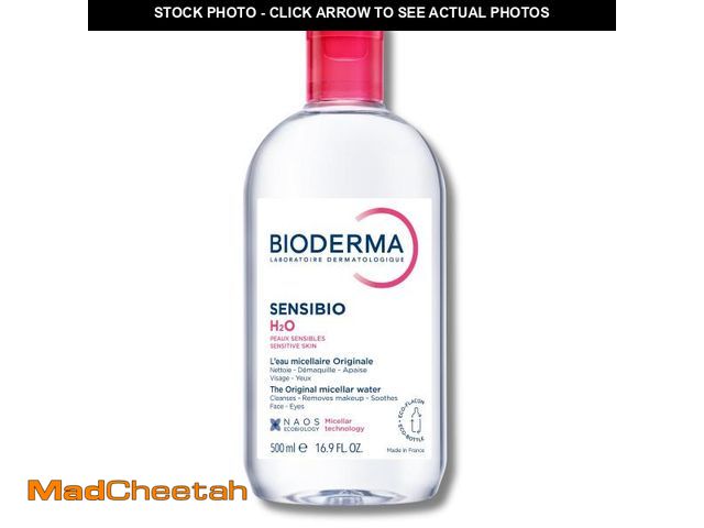 Lot 74-12213749 - Bioderma Sensibio H2O Micellar Water, Makeup Remover Cleanser, Gentle for Skin, Fragrance-Free &amp;...