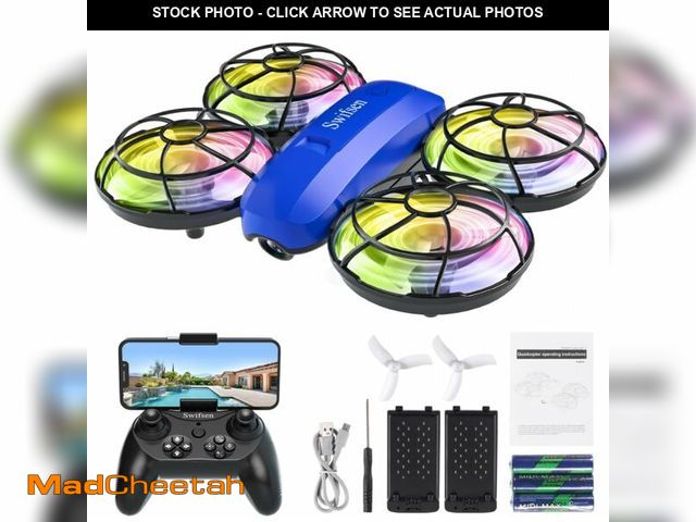 Lot 74-13548905 - Swifsen Drones for Kids with Camera,Rc Drone Indoor Small Helicopter,Birthday Gifts for Boys and Gir...
