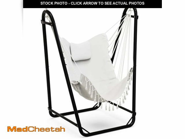 Lot 74-14322101 - G TALECO GEAR Hammock Chair with Stand, Heavy-duty Hanging Chair with Stand, Sturdy Swing Chair Stan...