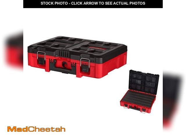 Lot 74-14441074 - Milwaukee PACKOUT 16 in. Portable Modular Tool-Box Case with Customizable Insert 48-22-8450 - UNUSED
