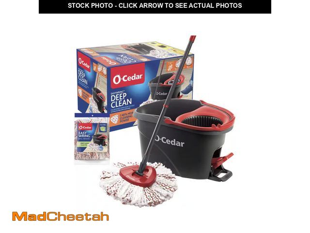 Lot 74-12672459 - O-Cedar EasyWringâ¢ Spin Mop &amp; Bucket System - USED