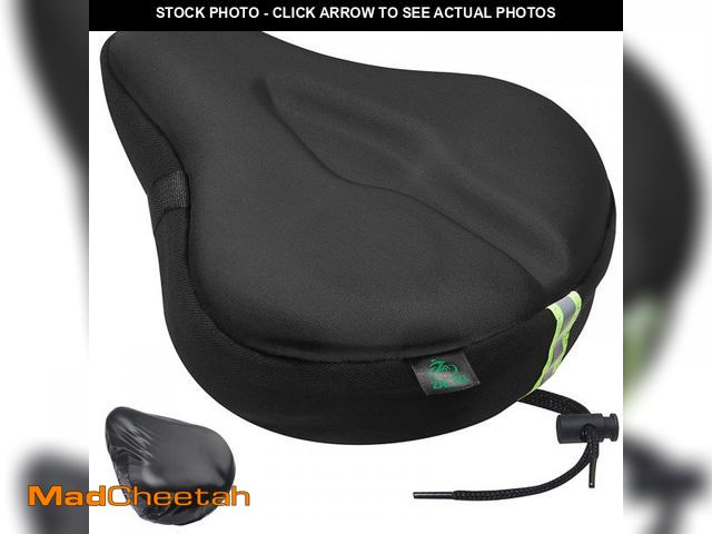 Lot 74-12053534 - Zacro Bike Seat Cushion - Gel Padded Bike Seat Cover for Men Women Comfort, Extra Soft Exercise Bicy...