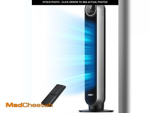 Lot 74-12166702 - Dreo Tower Fans for Home, 90Â° Oscillating Standing Fans with Remote, 24 ft/s Velocity Quiet Bedroom...