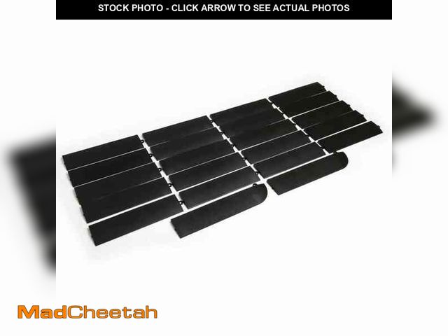 Lot 74-12792421 - MotorDeck 12 in. x 3 in. Black Modular Edging Kit Male (22-Piece, Includes 2 Corner Edges) - UNUSED