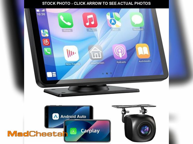 Lot 74-13631633 - VUKARUAL Wireless Carplay and Android Auto Screen for Car, 7" HD Portable Touch Screen Car Stereo wi...