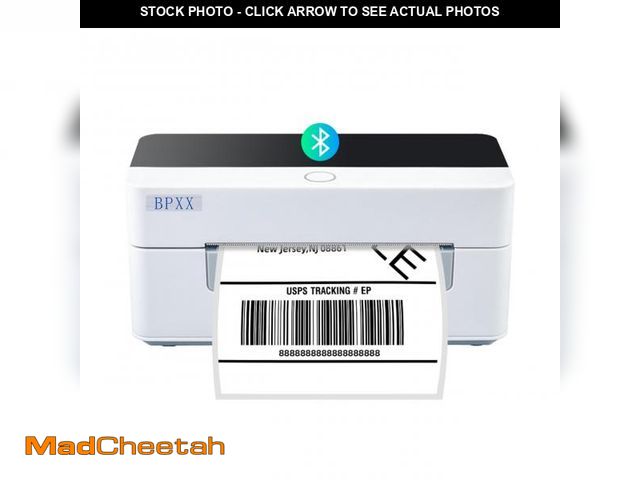 Lot 74-12433902 - BPXX Bluetooth Thermal Label Printer - Clear Print Quality, Portable Wireless Shipping Label Printer...