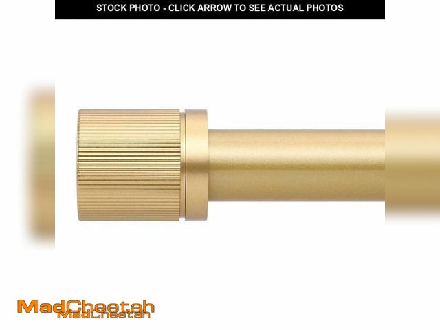 Lot 74-11851273 - HTZON Gold Curtain Rods for Windows 48 to 84 Inch:Modern Decorative Curtain Rod for Bedroom Living R...