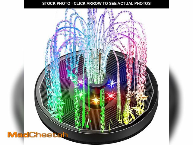 Lot 74-14304354 - Yzert Solar Fountain Glass Panel with 2200 mah Battery, 3.5W Floating Solar Water Fountain with 4 Fi...