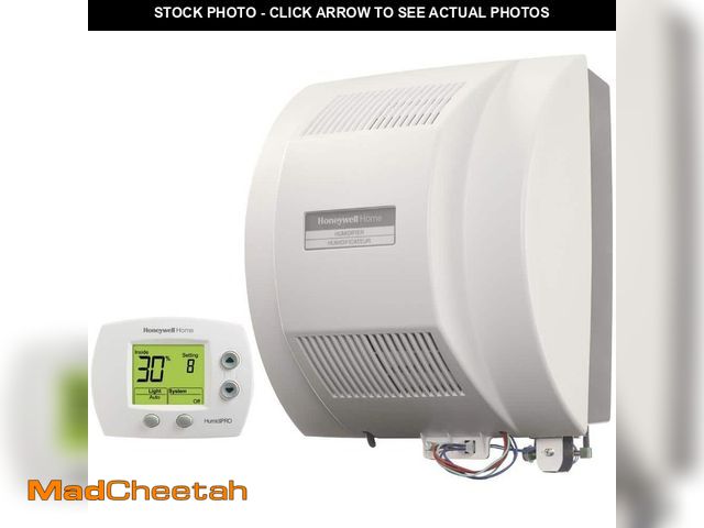 Lot 74-13048714 - Honeywell Home HE360D 18 Gal. Powered Flow-Through Whole House Humidifier and Digital Humidistat - U...