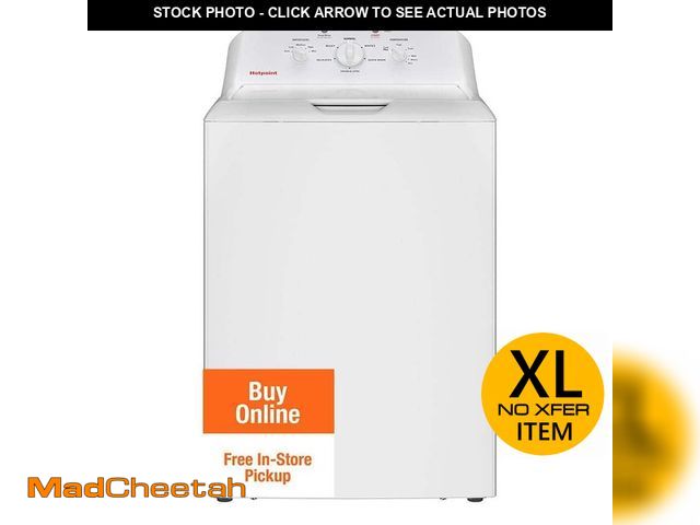 Lot 74-13738804 - GE Hotpoint 4.0 cu.ft. Top Load Washer in White with Cold Plus and Water Level Control - UNUSED