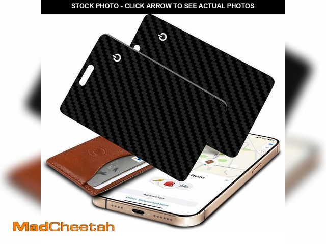 Lot 74-13550039 - Vrebrey Wallet Tracker Card 2-Pack, Slim Rechargeable Bluetooth Item Locator, Smart Finder Compatibl...