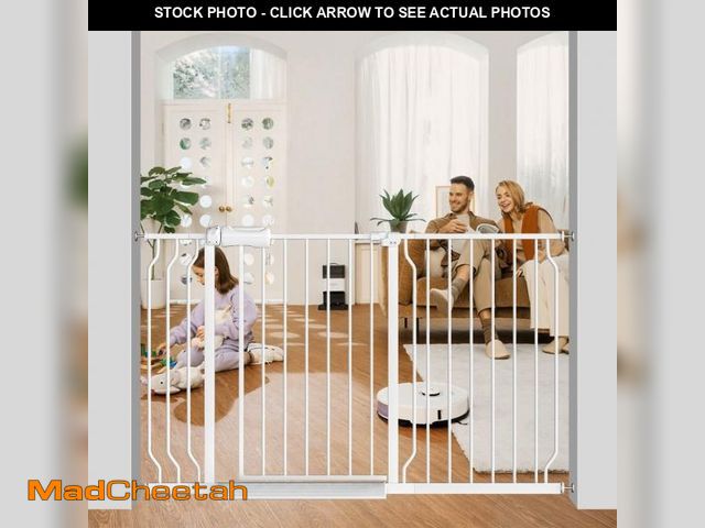 Lot 74-12479355 - Fairy Baby Extra Wide Safety Gate 48.02 -57.02 Pressure Mounted Child Gate In White Metal - UNUSED