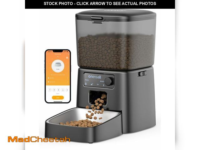 Lot 74-12715589 - oneisall Automatic Cat Feeder, WiFi Cat Food Dispenser with App Control, Auto Cats Feeder Automatic ...