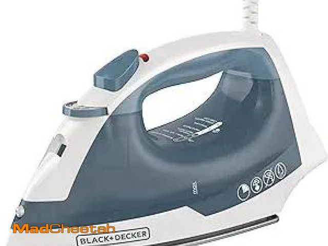Lot 74-12126713 - BLACK+DECKER Easy Steam Compact Iron for Clothes, Automatic Shutoff, Nonstick Plate, Light Weight, 1...