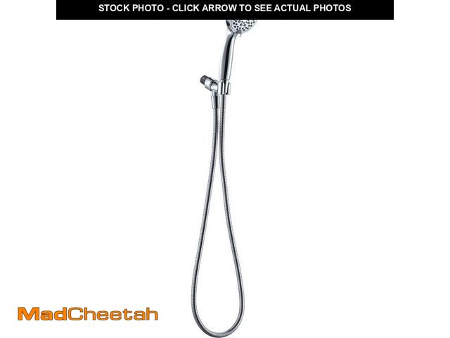 Lot 74-14597705 - Glacier Bay Massaging 6-Spray Wall Mounted Handheld Shower Head 1.8 GPM in Chrome with 60 in. Hose H...