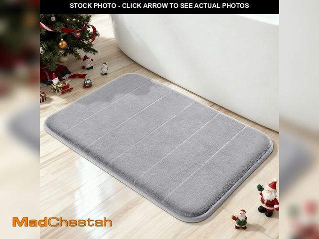 Lot 74-12609417 - Yimobra Memory Foam Bath Mat, Super Soft Absorbent Bathroom Rug Non Slip 24x17 Inch, Quick Dry, Mach...