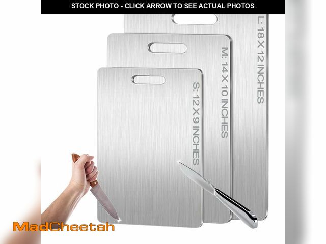 Lot 74-13630891 - Titanium Cutting Board - 2026 New Upgrade 100% Pure Titanium Cutting Boards for Kitchen Double Sided...