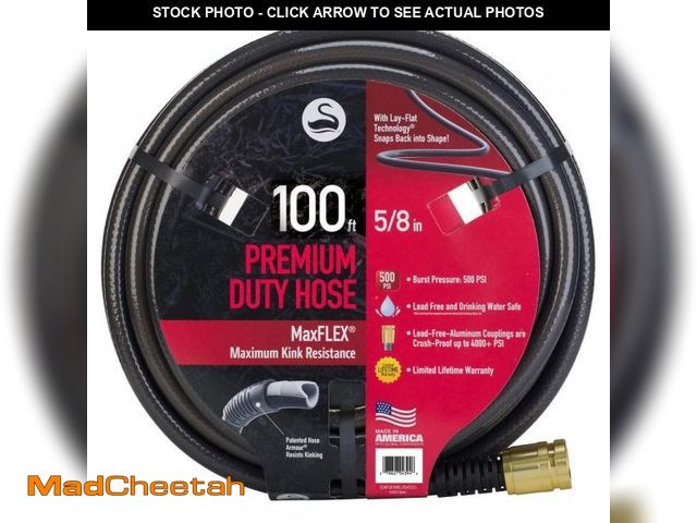 Lot 74-12409395 - Swan Maximum FLEX 5/8 in. x 100 ft. Premium Duty Garden Hose - USED