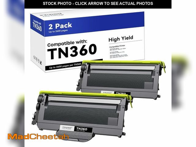 Lot 74-12454876 - iNKPAD TN360 TN330 Compatible Toner Cartridge Replacement for TN360 TN-330 High Yield, Compatible wi...