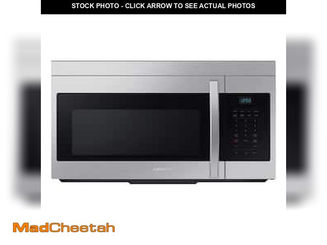 Lot 74-12992774 - Samsung 30 in. 1.7 cu. ft. 1000 W Fingerprint Resistant Stainless Steel Over-the-Range Microwave - U...