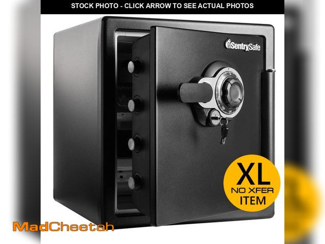 Lot 74-14343995 - (MISSING KEY) SentrySafe 1.2 cu. ft. Fireproof &amp; Waterproof Safe with Dial Combination Lock and ...