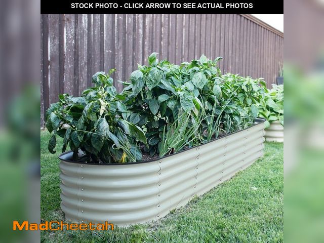 Lot 74-13821032 - VEIKOUS Light Green Galvanized Steel Raised Garden Bed 9-in-1 Planter Box Outdoor, 96 in. L x 24 in....