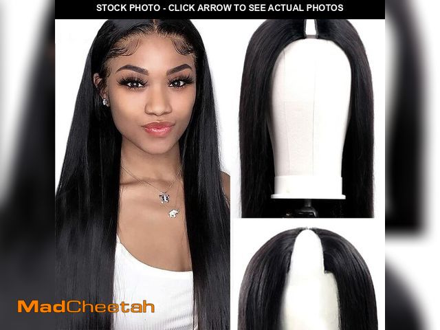 Lot 74-13540054 - Amznlady V Part Wigs Straight Brazilian Virgin Human Hair Wigs for Black Women Upgrade U Part Wigs G...