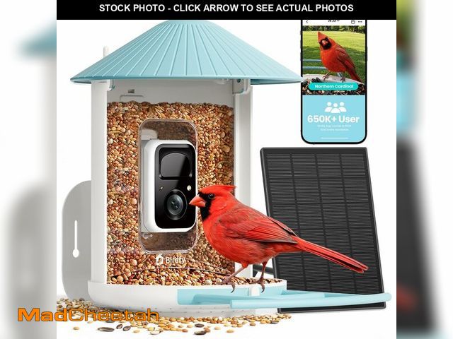 Lot 74-14478963 - NETVUE by Birdfy Smart Bird Feeder with 2K AI Camera, Solar Powered - USED