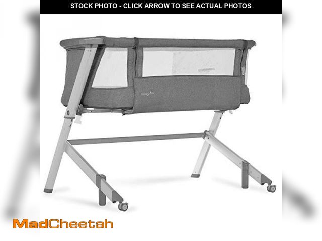 Lot 74-12365910 - Dream On Me Skylar Bassinet and Bedside Sleeper in Grey, Lightweight and Portable Baby Bassinet, Fiv...