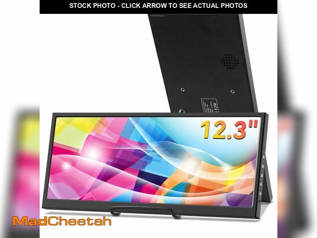 Lot 74-12968090 - 12.3 Inch Secondary Monitor, IPS Stretched Bar LCD Travel Display 1920 * 720 HDMI USBC, Mini Portabl...