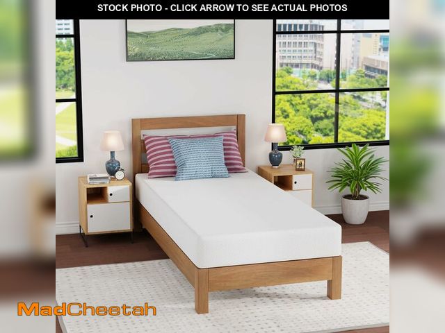 Lot 74-12760108 - FDW | 8 Inch Twin XL Mattress | Medium Firm | Gel Memory Foam Mattress | White | Bed in a Box, Certi...