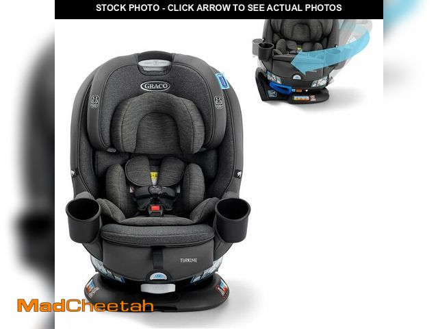Lot 74-12267015 - Graco Turn2Me 3-in-1 Rotating Convertible Car Seat, Manchester, Featuring Headrest and Harness Adjus...